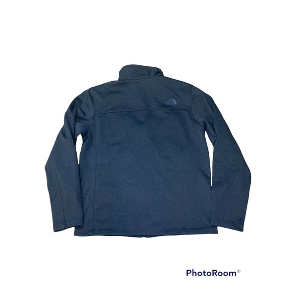 The North Face Windwall Soft Shell Fleece Blue Full Zip Jacket Mens Medium - Picture 3 of 6